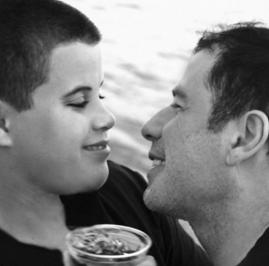 John Travolta și fiul său cel mare, Jett. 