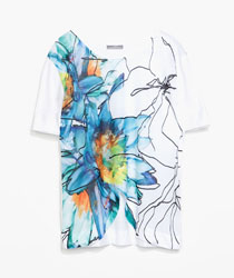 Tricou cu imprimeu floral