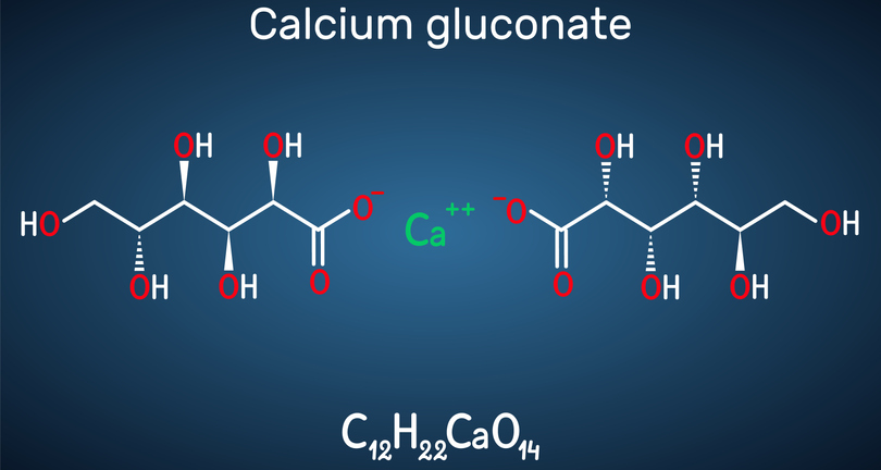 Formula chimică a gluconatului de calciu