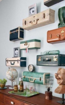 Cum poti transforma banalele valize vechi in decoratiuni originale pentru casa