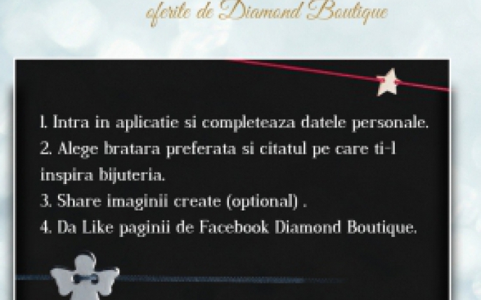 Castiga una dintre cele doua bratari oferite de Diamond Boutique!