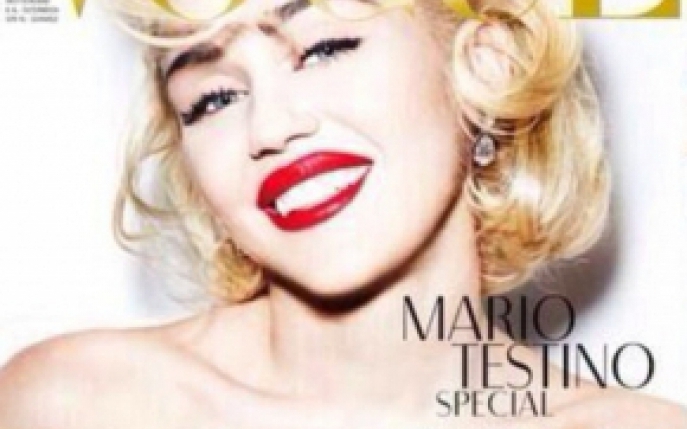 Este Marilyn Monroe? Este Madonna? Nu! Este Miley Cyrus!
