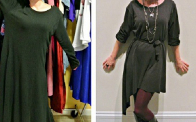 Haine vechi transformate in rochii trendy de catre o tanara din America