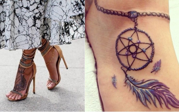Tatuaje pe picior la moda: 10 idei creative si senzuale