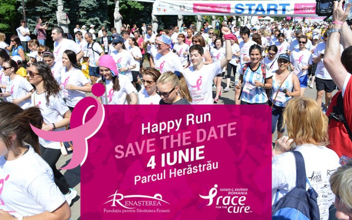 Participă la crosul caritabil Happy Run - Race for the cure!