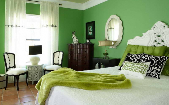 Cinci reguli de decor pentru un dormitor verde perfect