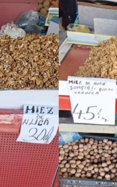 Cât costă un kilogram de nucă în piețele din București, chiar înainte de sărbătorile pascale