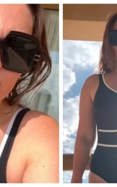 Cristina Șișcanu s-a filmat în costum de baie, în vacanța din Grecia, și fanii au luat foc. Detaliul care i-a enervat la culme