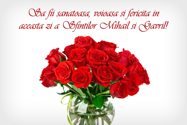Felicitare la multi ani Sf Mihail si Gavril