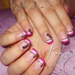 Unghii French pictate by Kory Nails