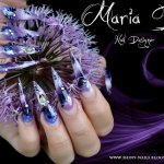 Manichiura Purple Stiletto by Maria D.