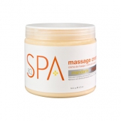 BCL SPA Mandarin + Mango Massage Cream cu ingrediente certificate organic 470 ml (16 oz)