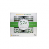 BCL Spa Lemongrass + Green Tea cu ingrediente certificate organic Starter Kit 4 x 450 g (4 x 16 oz)