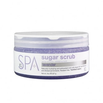 BCL SPA Lavender + Mint Sugar Scrub cu ingrediente certificate organic 230g (8 oz)