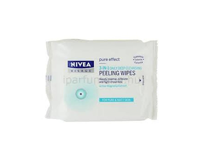 Servetele pentru curatare profunda peeling 3 in 1 Nivea Visage Pure Effect