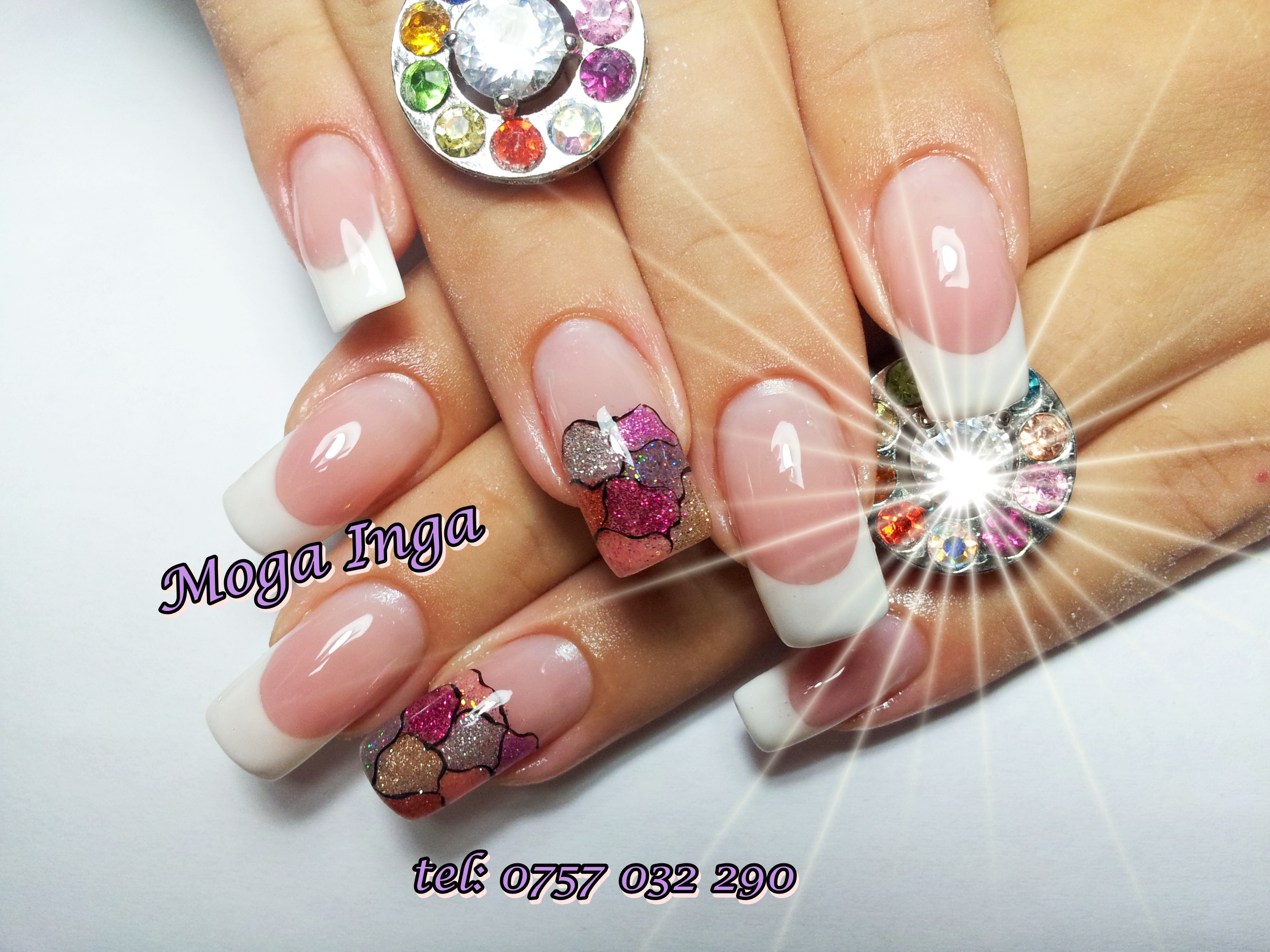 Unghii French Roz Cu Model By Maria D Galerie De Poze 
