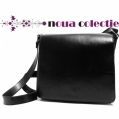 Poseta din piele naturala neagra - MP 137
