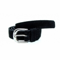 Curea din piele naturala neagra velur - D1