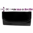 Plic din piele naturala neagra/croco - MP 138
