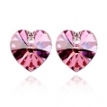 Cercei inima swarovski
