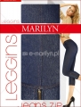 Colanti tip jeans 3/4 Marilyn Zip (din bumbac)