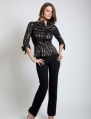 Pantalon drept cu dunga cusuta