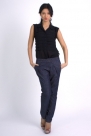 Pantalon cu pliu