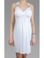 Rochie cu bretele culoarea alba