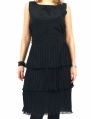 Rochie Depot 96 neagra, cu volanase