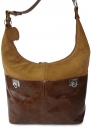 Poseta maro cu camel din piele naturala model BI600