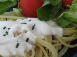Spaghete cu sos alb
