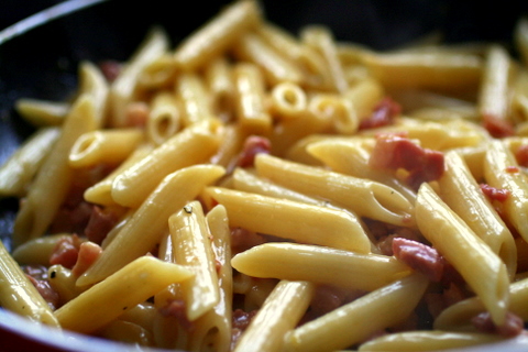 Penne carbonara