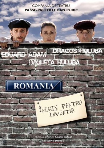 spectacol de pantomima romania inchis pentru inventar afis romania inchis pentru inventar