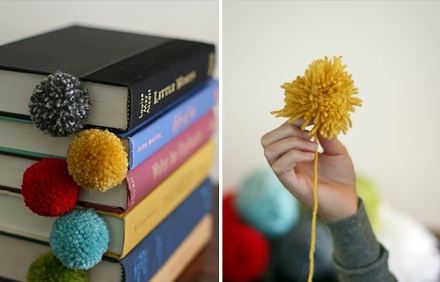 Semn de carte pompom