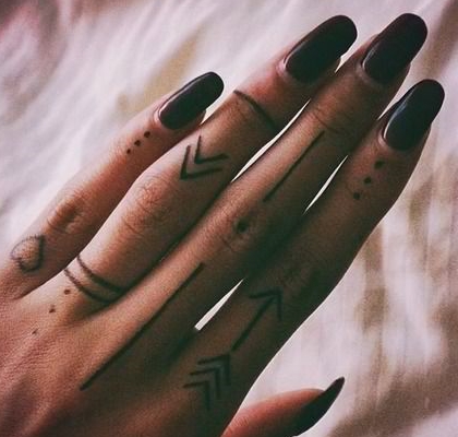 tatuaje pe degete