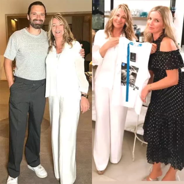 colaj cu nadia comaneci, sebastian stan si annabelle wallis, cand gimnasta a facut cunostinta cu cei doi actori