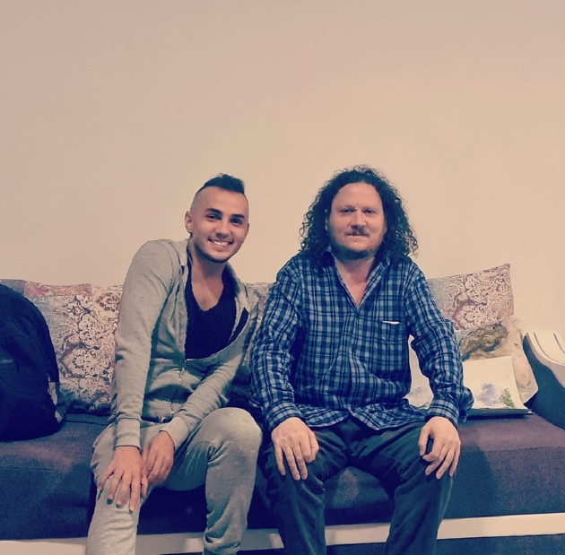 mihai traistariu alaturi de fratele lui mai mare, vasile traistariu, la constanta