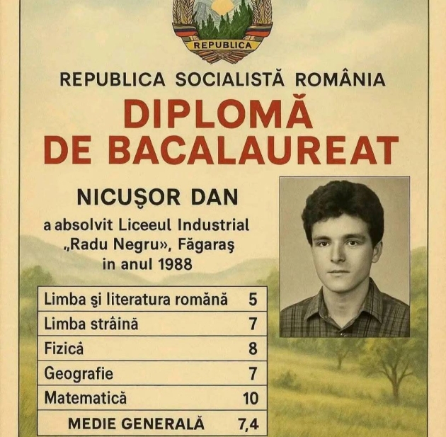 diploma falsa de bacalaureat a lui nicusor dan