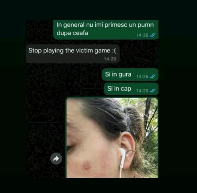 iustin petrescu a postat un screenshot dinr-o conversatie