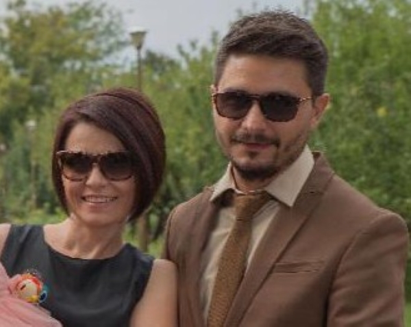 silvana daogaru, victima crimei din craiova alaturi de sotul ei. fotografie veche, imbracati elegant la un evenimen t
