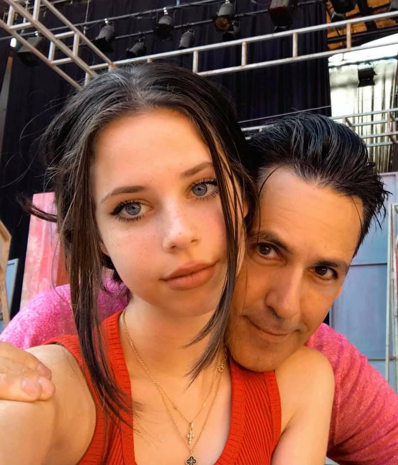 Violeta și Ștefan Bănică fac un selfie la concertul lui Ștefan