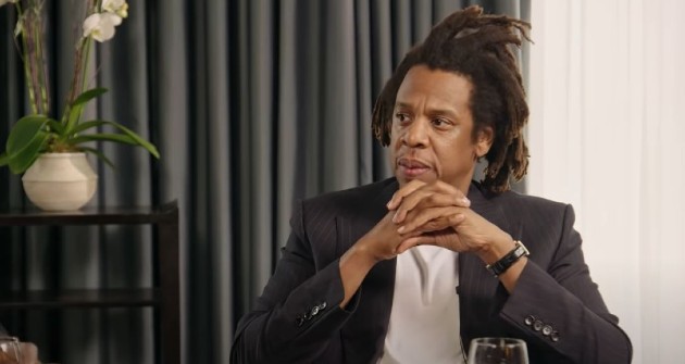 Imagine cu Jay Z într-un interviu