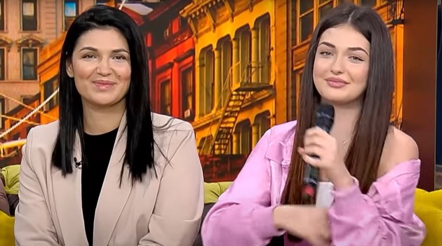 Imagine cu Andreea Bostănică și mama sa, Angela în emisiunea lui Măruță