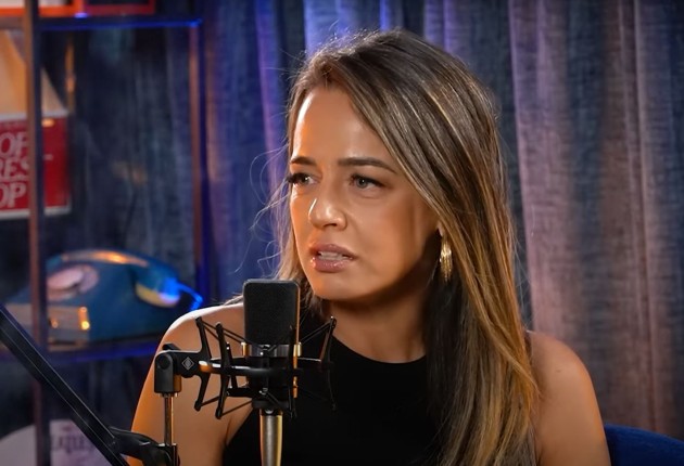 Imagine cu Andreea Raicu din timpul podcast-ului cu Horia Brenciu
