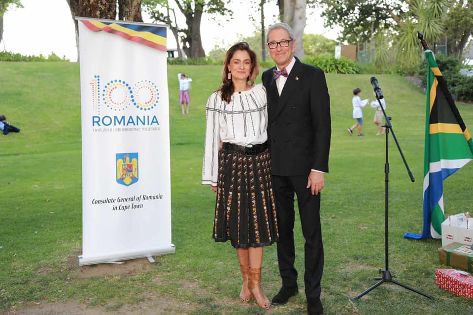 Imagine cu Andrei Zaharescu și Cosmina Ionescu în Africa de Sud