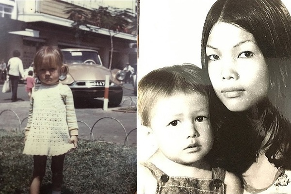 Imagine cu Nguyen Thi Dep și fiica sa înainte să fie despărțite