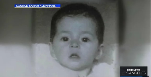Imagine alb negru cu Kleinhans când era mică