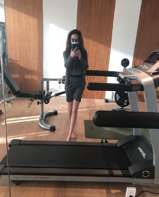 Imagine cu Vera Wang la sala de fitness