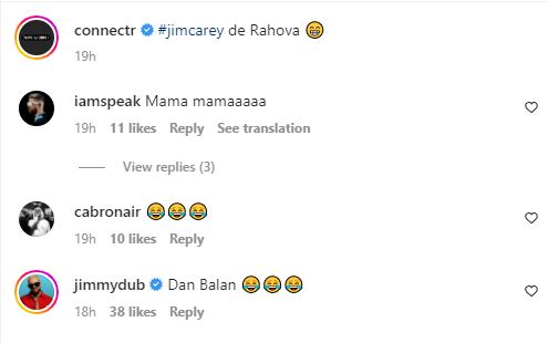 Imagine cu comentariile lăsate la noul videoclip al lui Connect-R în care apare fără barbă