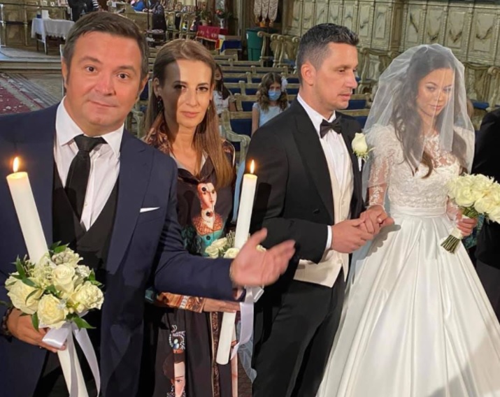 Daniel Buzdugan si soția lui, nași la cununie la nunta lui Flick cu Denisa Hodișan